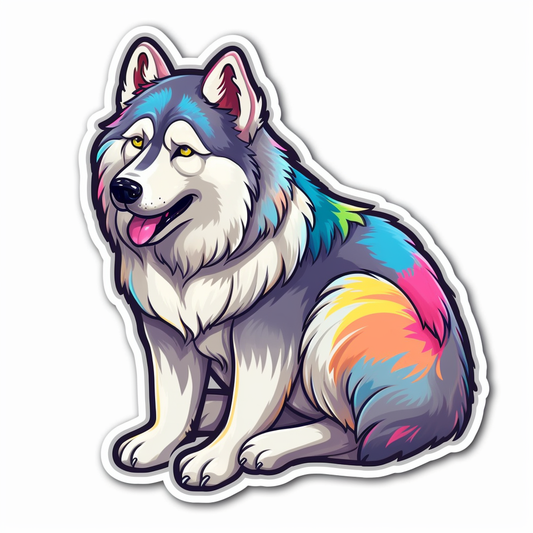 Alaskan Malamute Alaskan Malamute Dog Vinyl Decal Sticker for Car, Laptop, Tumbler and more # 009455