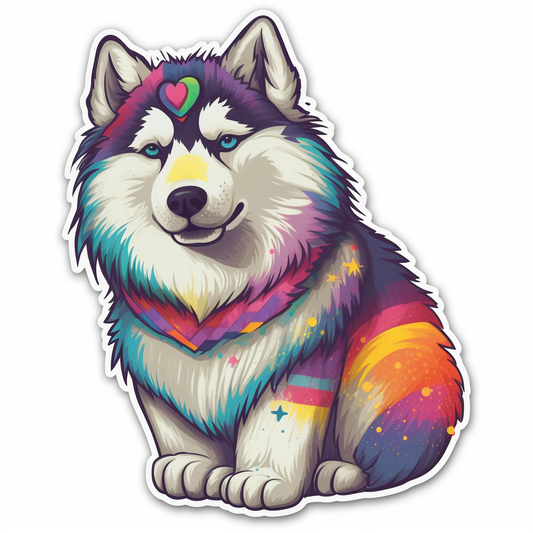Alaskan Malamute Alaskan Malamute Dog Vinyl Decal Sticker for Car, Laptop, Tumbler and more # 009451
