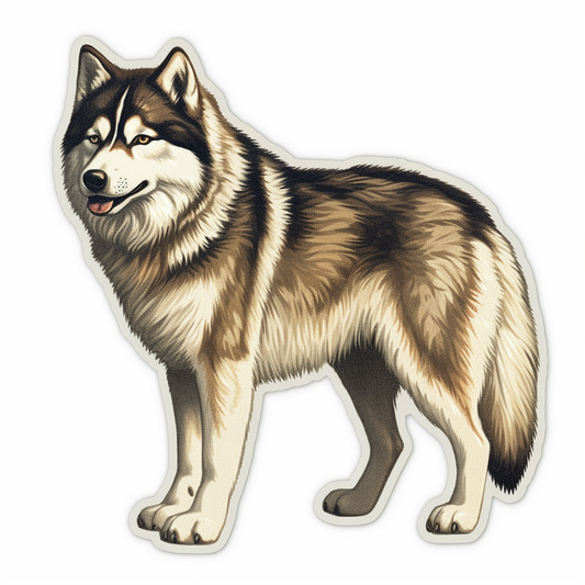 Alaskan Malamute Alaskan Malamute Dog Vinyl Decal Sticker for Car, Laptop, Tumbler and more # 009358