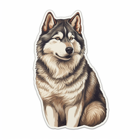 Alaskan Malamute Alaskan Malamute Dog Vinyl Decal Sticker for Car, Laptop, Tumbler and more # 009628