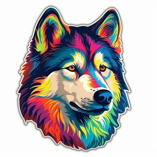 Alaskan Malamute Alaskan Malamute Dog Vinyl Decal Sticker for Car, Laptop, Tumbler and more # 009465
