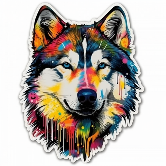 Alaskan Malamute Alaskan Malamute Dog Vinyl Decal Sticker for Car, Laptop, Tumbler and more # 009445