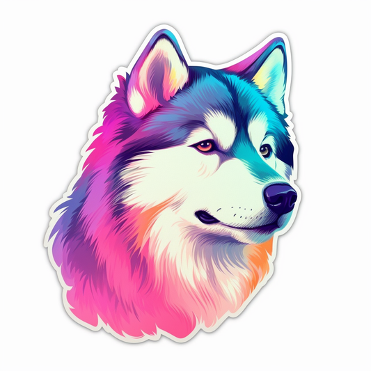 Alaskan Malamute Alaskan Malamute Dog Vinyl Decal Sticker for Car, Laptop, Tumbler and more # 009462
