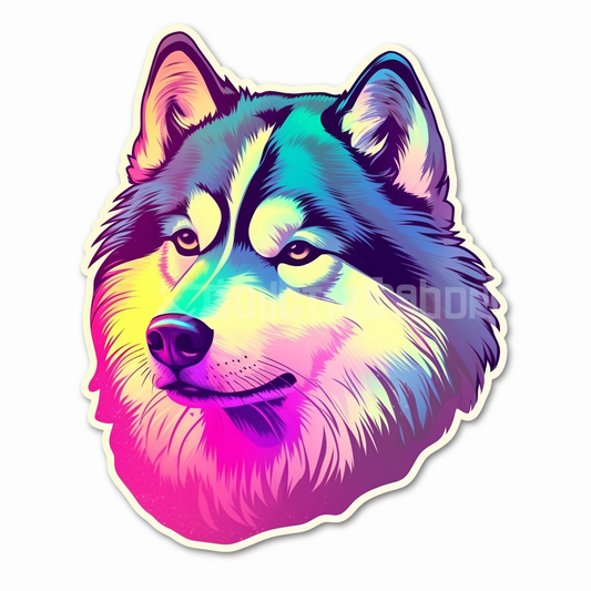 Alaskan Malamute Alaskan Malamute Dog Vinyl Decal Sticker for Car, Laptop, Tumbler and more # 009482