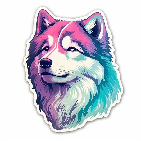 Alaskan Malamute Alaskan Malamute Dog Vinyl Decal Sticker for Car, Laptop, Tumbler and more # 009458