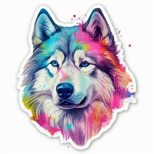 Alaskan Malamute Alaskan Malamute Dog Vinyl Decal Sticker for Car, Laptop, Tumbler and more # 009611