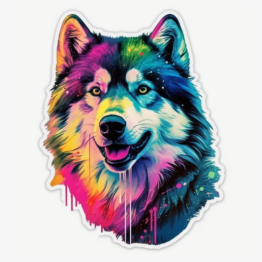 Alaskan Malamute Alaskan Malamute Dog Vinyl Decal Sticker for Car, Laptop, Tumbler and more # 009481