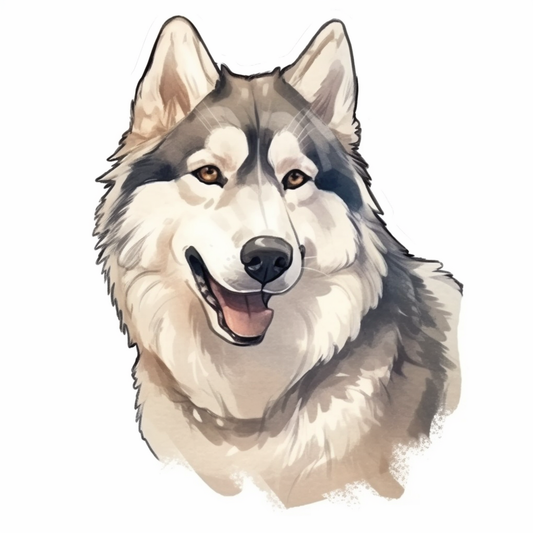 Alaskan Malamute Alaskan Malamute Dog Vinyl Decal Sticker for Car, Laptop, Tumbler and more # 009669