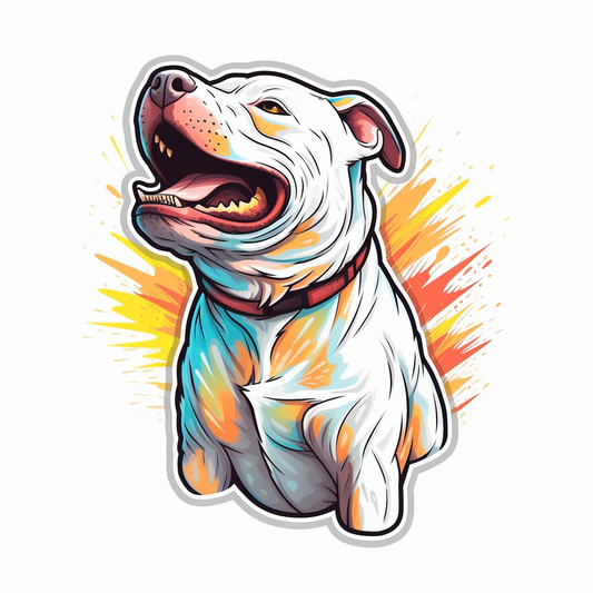 American Staffordshire Terrier American Staffordshire Terrier Dog Vinyl Decal Sticker for Car, Laptop, Tumbler and more # 009608