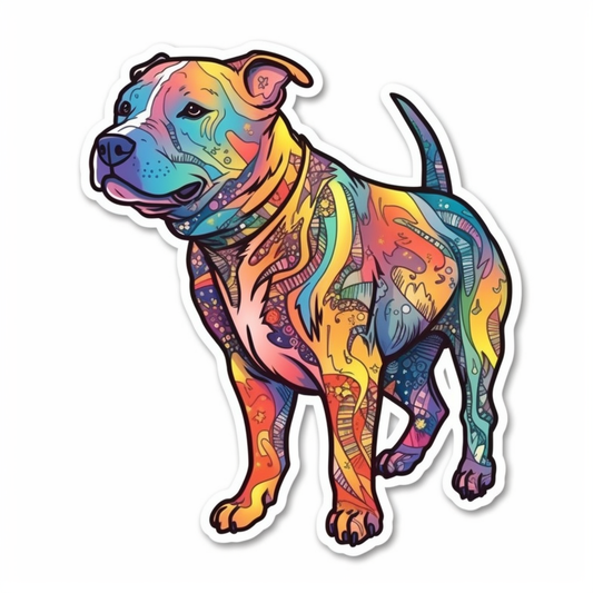 American Staffordshire Terrier American Staffordshire Terrier Dog Vinyl Decal Sticker for Car, Laptop, Tumbler and more # 009471