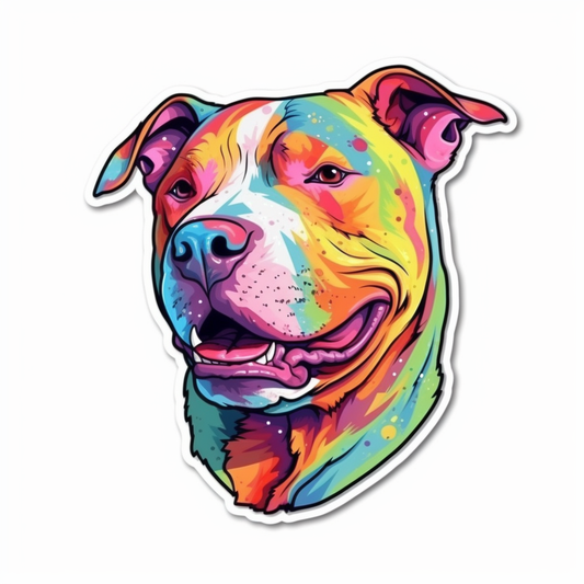 American Staffordshire Terrier American Staffordshire Terrier Dog Vinyl Decal Sticker for Car, Laptop, Tumbler and more # 009624