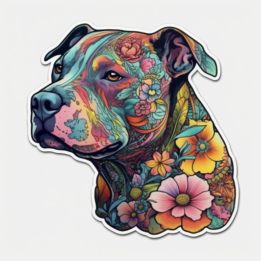 American Staffordshire Terrier American Staffordshire Terrier Dog Vinyl Decal Sticker for Car, Laptop, Tumbler and more # 009492