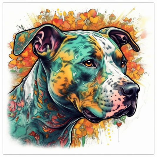 American Staffordshire Terrier American Staffordshire Terrier Dog Vinyl Decal Sticker for Car, Laptop, Tumbler and more # 009484