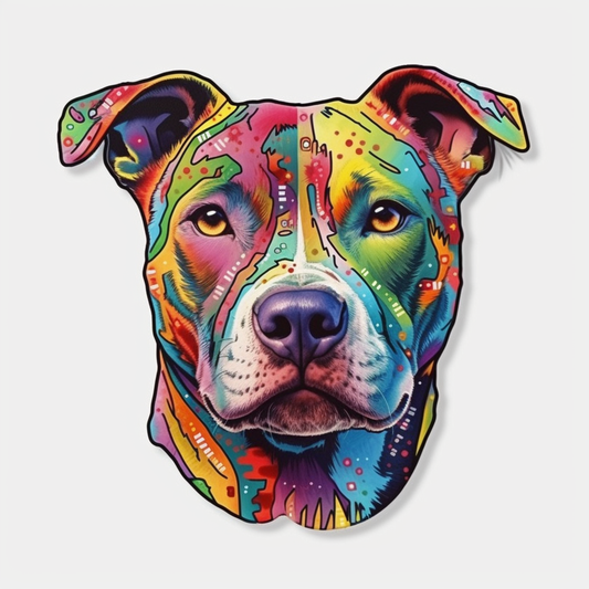 American Staffordshire Terrier American Staffordshire Terrier Dog Vinyl Decal Sticker for Car, Laptop, Tumbler and more # 009487