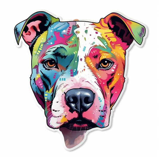 American Staffordshire Terrier American Staffordshire Terrier Dog Vinyl Decal Sticker for Car, Laptop, Tumbler and more # 009495