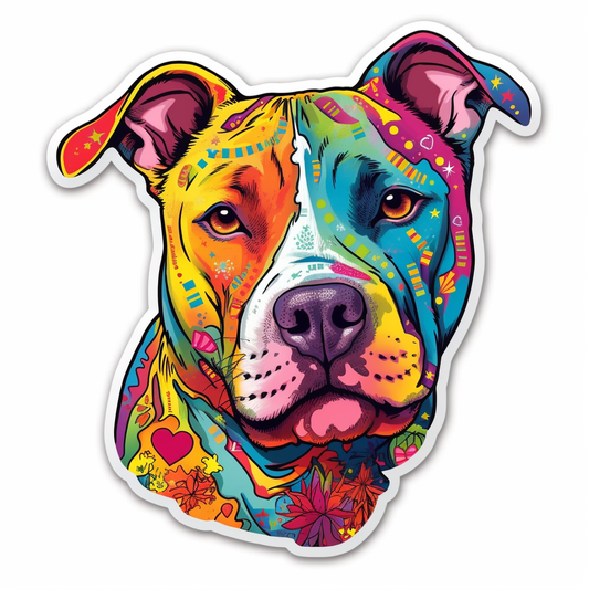 American Staffordshire Terrier American Staffordshire Terrier Dog Vinyl Decal Sticker for Car, Laptop, Tumbler and more # 009500