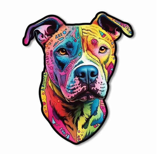 American Staffordshire Terrier American Staffordshire Terrier Dog Vinyl Decal Sticker for Car, Laptop, Tumbler and more # 009505