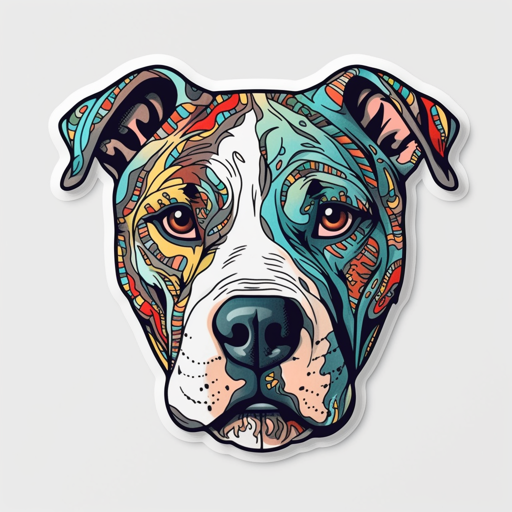American Staffordshire Terrier American Staffordshire Terrier Dog Vinyl Decal Sticker for Car, Laptop, Tumbler and more # 009461