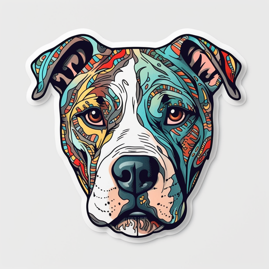 American Staffordshire Terrier American Staffordshire Terrier Dog Vinyl Decal Sticker for Car, Laptop, Tumbler and more # 009461