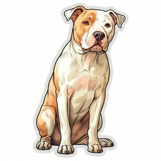 American Staffordshire Terrier American Staffordshire Terrier Dog Vinyl Decal Sticker for Car, Laptop, Tumbler and more # 009606