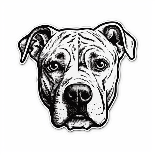 American Staffordshire Terrier American Staffordshire Terrier Dog Vinyl Decal Sticker for Car, Laptop, Tumbler and more # 009473