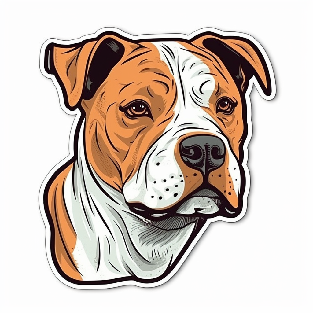 American Staffordshire Terrier American Staffordshire Terrier Dog Vinyl Decal Sticker for Car, Laptop, Tumbler and more # 009464