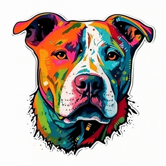 American Staffordshire Terrier American Staffordshire Terrier Dog Vinyl Decal Sticker for Car, Laptop, Tumbler and more # 009499
