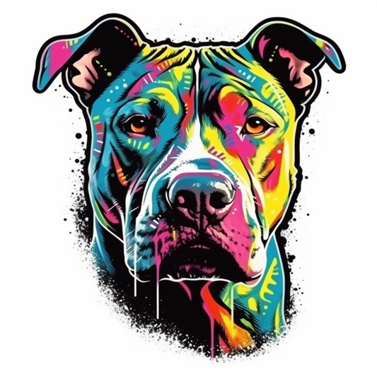 American Staffordshire Terrier American Staffordshire Terrier Dog Vinyl Decal Sticker for Car, Laptop, Tumbler and more # 009514