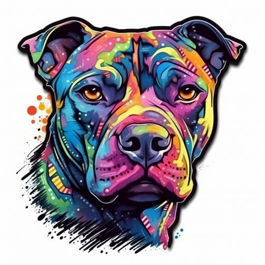 American Staffordshire Terrier American Staffordshire Terrier Dog Vinyl Decal Sticker for Car, Laptop, Tumbler and more # 009488