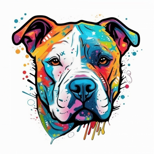 American Staffordshire Terrier American Staffordshire Terrier Dog Vinyl Decal Sticker for Car, Laptop, Tumbler and more # 009494