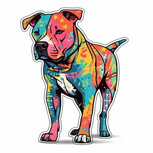 American Staffordshire Terrier American Staffordshire Terrier Dog Vinyl Decal Sticker for Car, Laptop, Tumbler and more # 009647