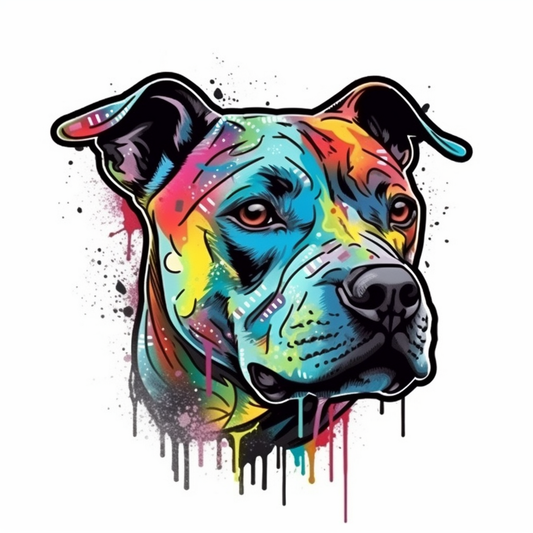 American Staffordshire Terrier American Staffordshire Terrier Dog Vinyl Decal Sticker for Car, Laptop, Tumbler and more # 009512