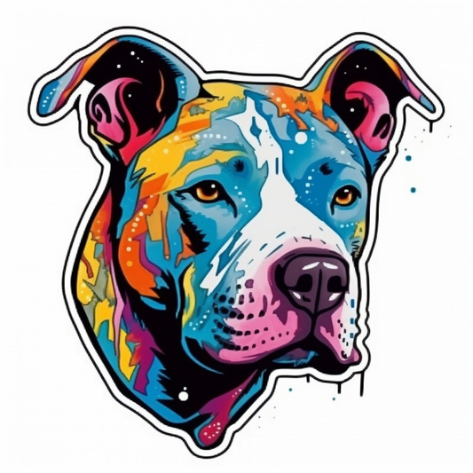 American Staffordshire Terrier American Staffordshire Terrier Dog Vinyl Decal Sticker for Car, Laptop, Tumbler and more # 009508