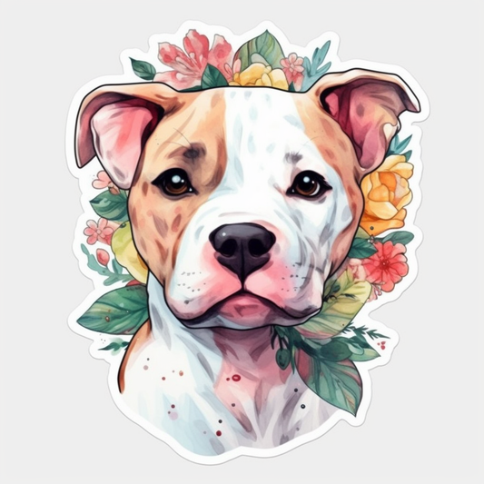 American Staffordshire Terrier American Staffordshire Terrier Dog Vinyl Decal Sticker for Car, Laptop, Tumbler and more # 009509