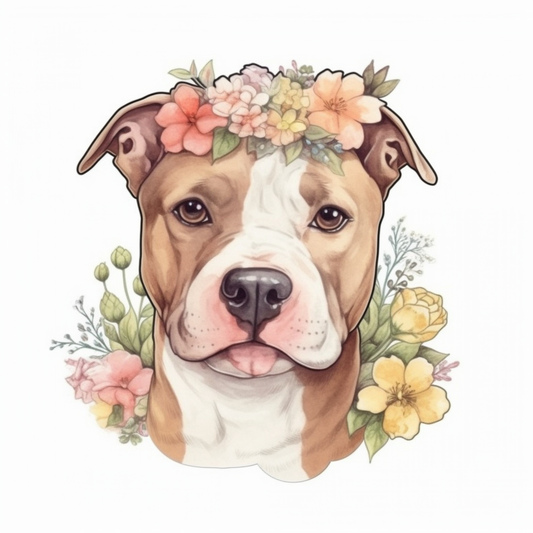 American Staffordshire Terrier American Staffordshire Terrier Dog Vinyl Decal Sticker for Car, Laptop, Tumbler and more # 009602