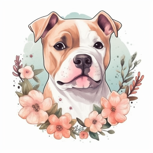 American Staffordshire Terrier American Staffordshire Terrier Dog Vinyl Decal Sticker for Car, Laptop, Tumbler and more # 009491