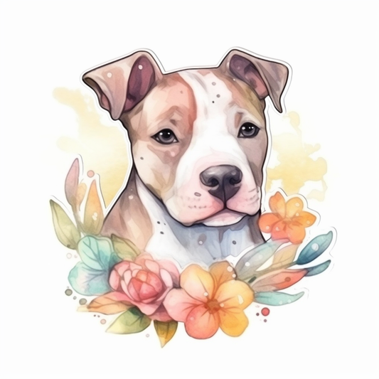 American Staffordshire Terrier American Staffordshire Terrier Dog Vinyl Decal Sticker for Car, Laptop, Tumbler and more # 009591