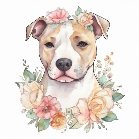 American Staffordshire Terrier American Staffordshire Terrier Dog Vinyl Decal Sticker for Car, Laptop, Tumbler and more # 009504