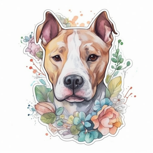 American Staffordshire Terrier American Staffordshire Terrier Dog Vinyl Decal Sticker for Car, Laptop, Tumbler and more # 009601