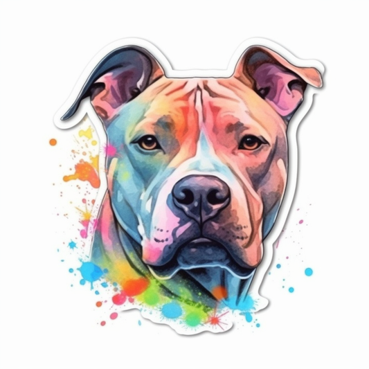 American Staffordshire Terrier American Staffordshire Terrier Dog Vinyl Decal Sticker for Car, Laptop, Tumbler and more # 009612