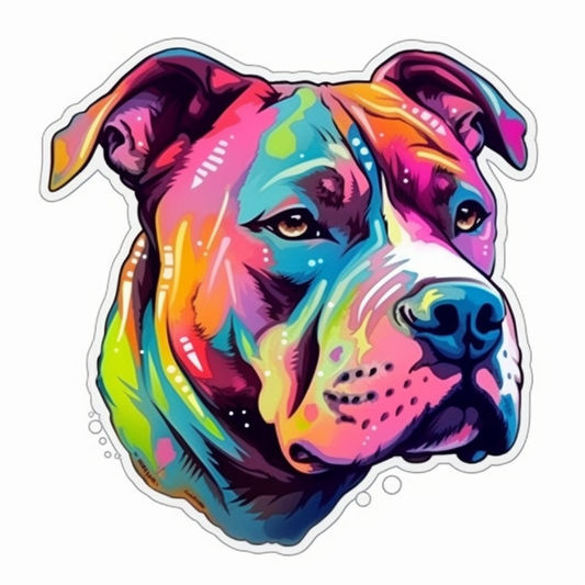 American Staffordshire Terrier American Staffordshire Terrier Dog Vinyl Decal Sticker for Car, Laptop, Tumbler and more # 009501