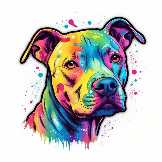 American Staffordshire Terrier American Staffordshire Terrier Dog Vinyl Decal Sticker for Car, Laptop, Tumbler and more # 009496