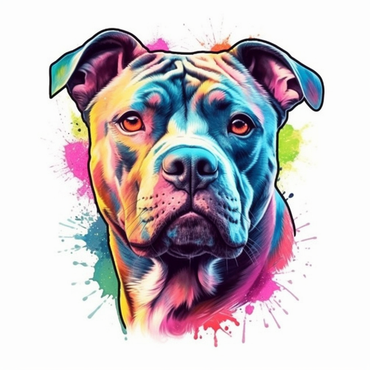 American Staffordshire Terrier American Staffordshire Terrier Dog Vinyl Decal Sticker for Car, Laptop, Tumbler and more # 009516