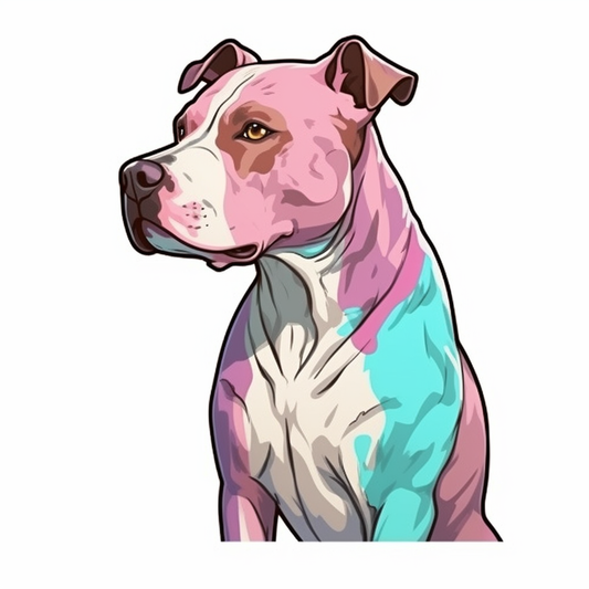 American Staffordshire Terrier American Staffordshire Terrier Dog Vinyl Decal Sticker for Car, Laptop, Tumbler and more # 009513