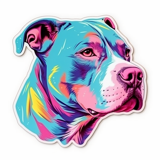American Staffordshire Terrier American Staffordshire Terrier Dog Vinyl Decal Sticker for Car, Laptop, Tumbler and more # 009503