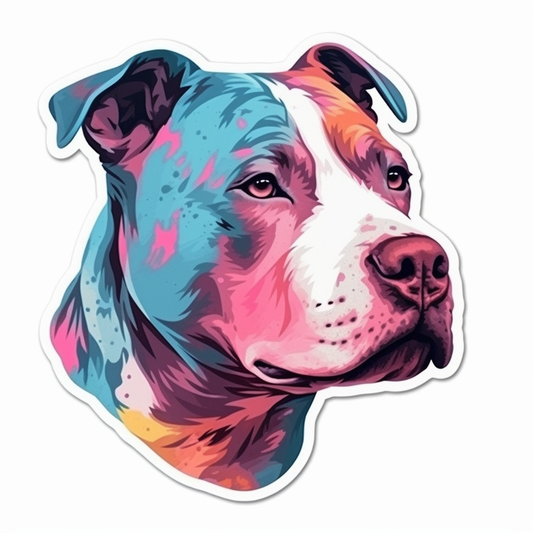American Staffordshire Terrier American Staffordshire Terrier Dog Vinyl Decal Sticker for Car, Laptop, Tumbler and more # 009507