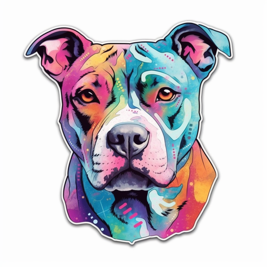 American Staffordshire Terrier American Staffordshire Terrier Dog Vinyl Decal Sticker for Car, Laptop, Tumbler and more # 009510