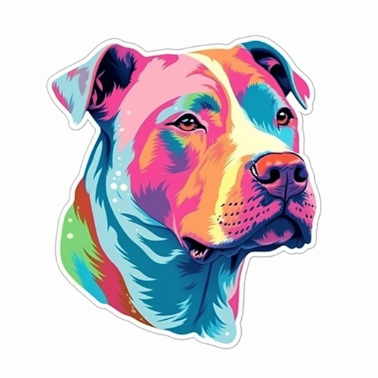 American Staffordshire Terrier American Staffordshire Terrier Dog Vinyl Decal Sticker for Car, Laptop, Tumbler and more # 009583