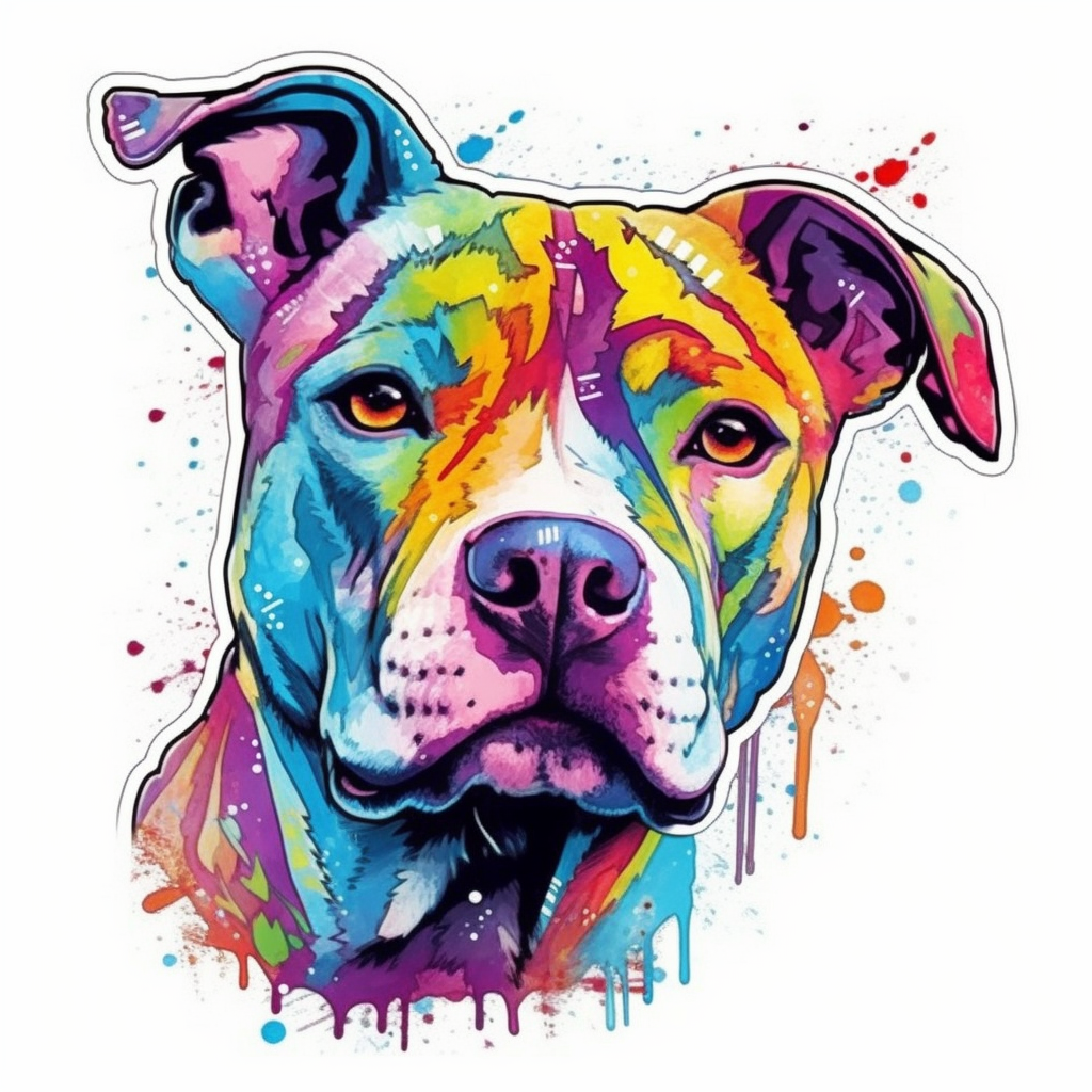 American Staffordshire Terrier American Staffordshire Terrier Dog Vinyl Decal Sticker for Car, Laptop, Tumbler and more # 009502