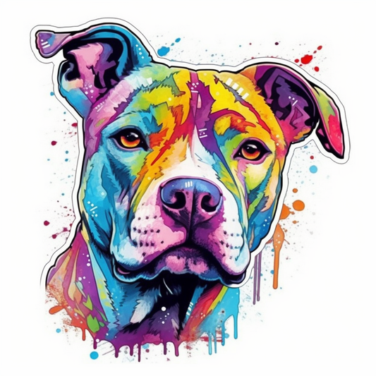 American Staffordshire Terrier American Staffordshire Terrier Dog Vinyl Decal Sticker for Car, Laptop, Tumbler and more # 009502